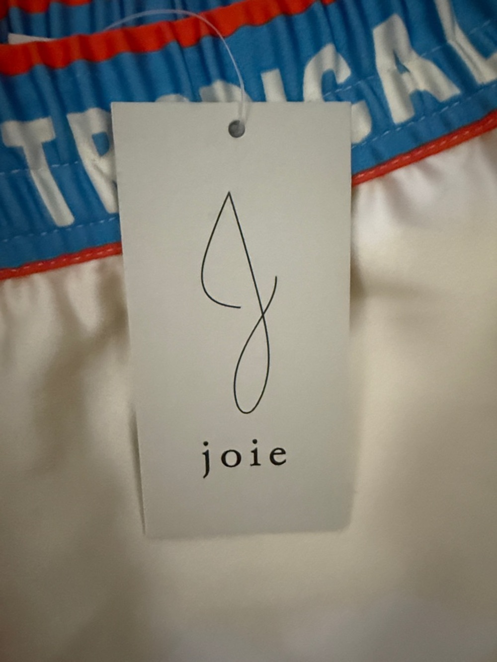 Joie Tropical Graphic Wide-Leg Pants in Cream, Red, Yellow, Green, Blue - Picture 5 of 9